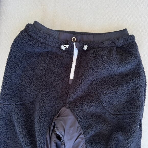 New Free People Sundown Fleece Joggers Wide Leg Pants FP Movement Black Small - Picture 6 of 10